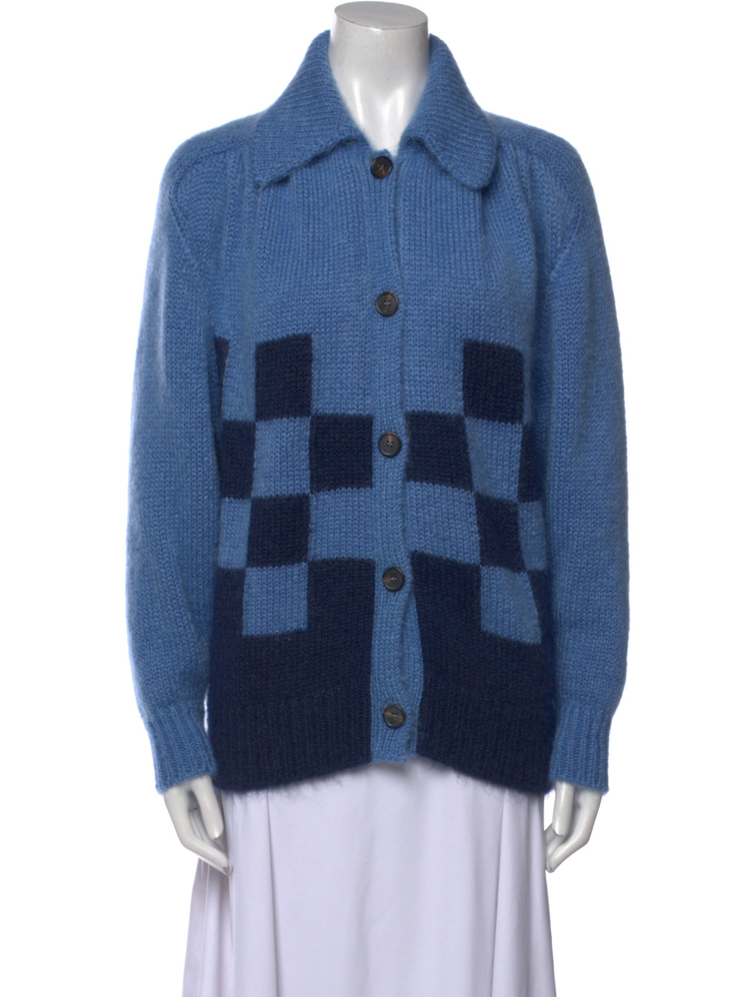 Miu Miu 2020 Colorblock Pattern Sweater