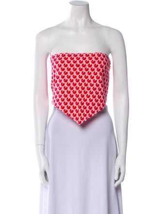 Miu Miu 2017 Printed Crop Top