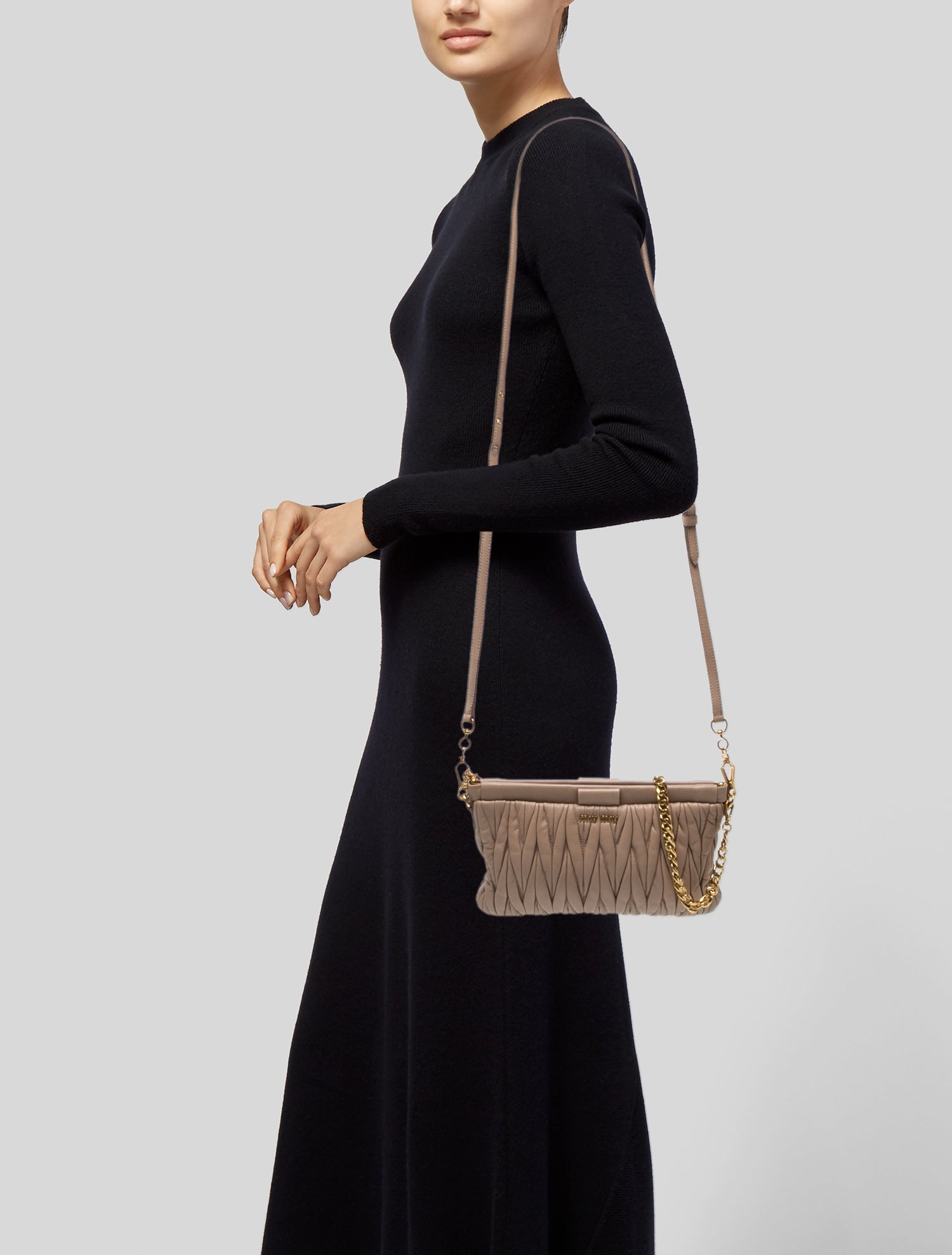 Miu Miu Leather Crossbody Bag