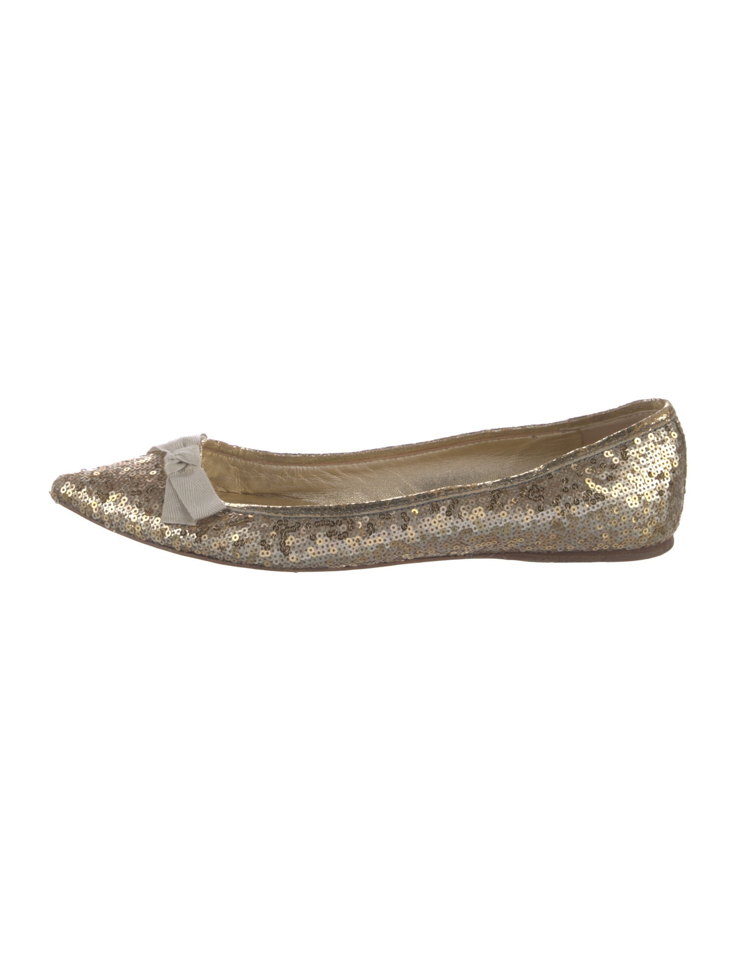 Miu Miu Sequins Sequin Embellishments Ballet Flats