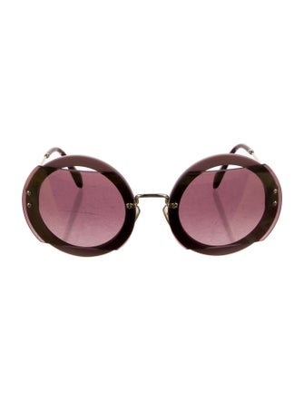 Miu Miu Round Tinted Sunglasses