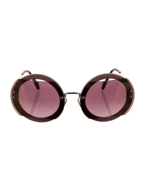 Miu Miu Round Tinted Sunglasses