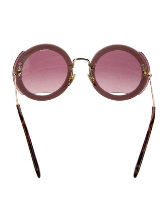 Miu Miu Round Tinted Sunglasses