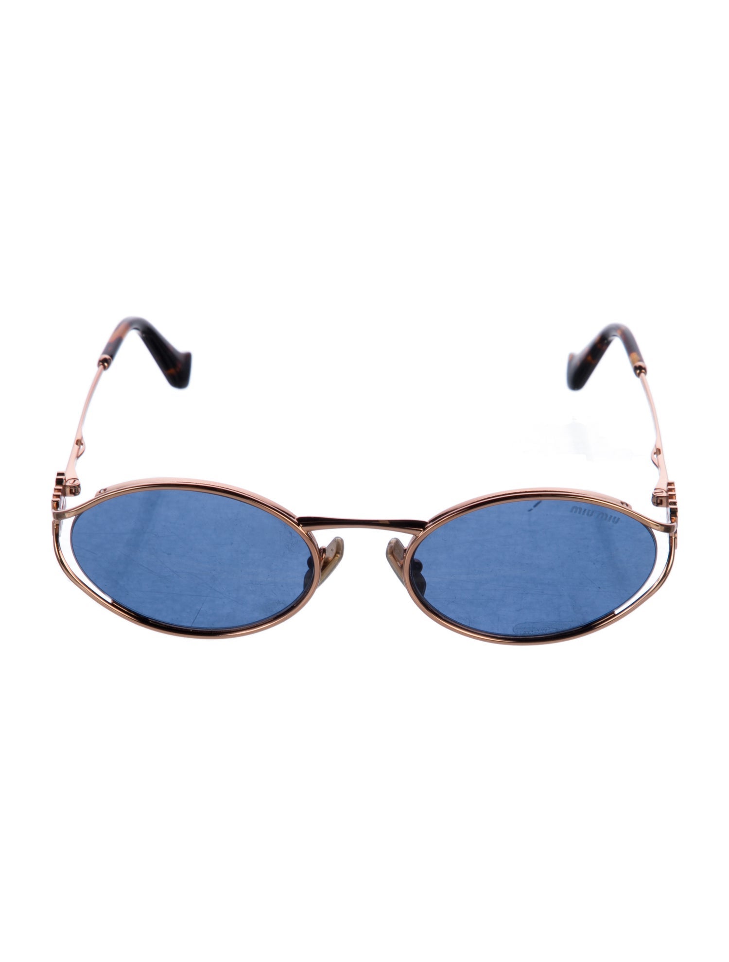 Miu Miu Round Tinted Sunglasses