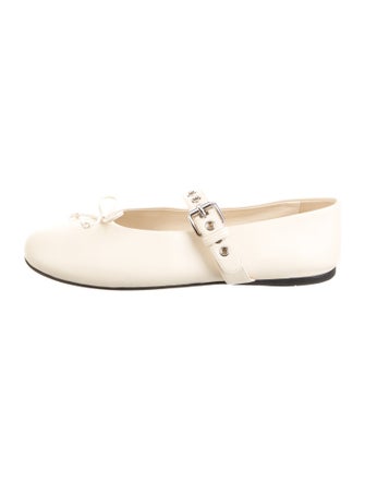 Miu Miu Leather Mary Jane Flats