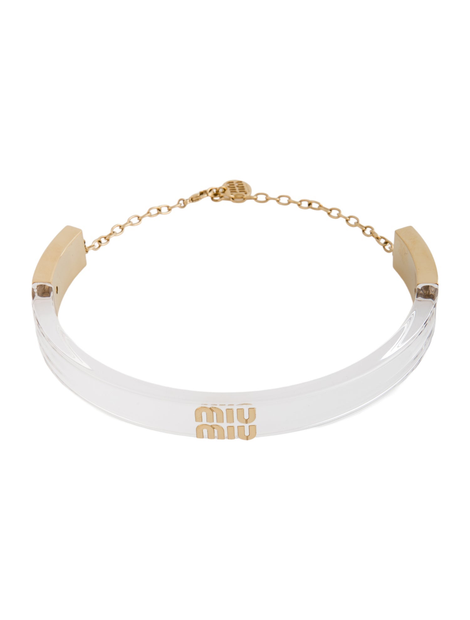 Miu Miu Plexiglas Choker Necklace