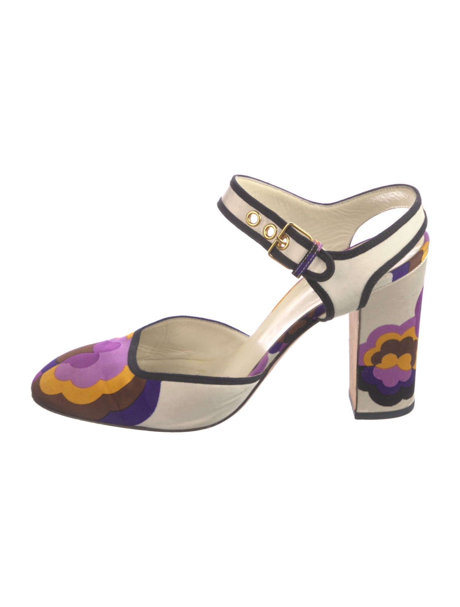 Miu Miu Printed D'Orsay Pumps