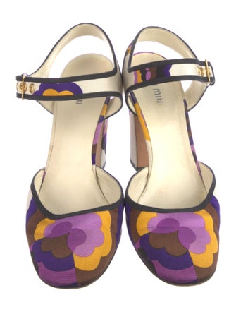 Miu Miu Printed D'Orsay Pumps