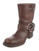 Miu Miu Leather Moto Boots