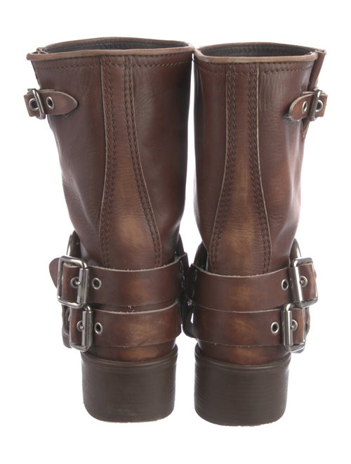 Miu Miu Leather Moto Boots
