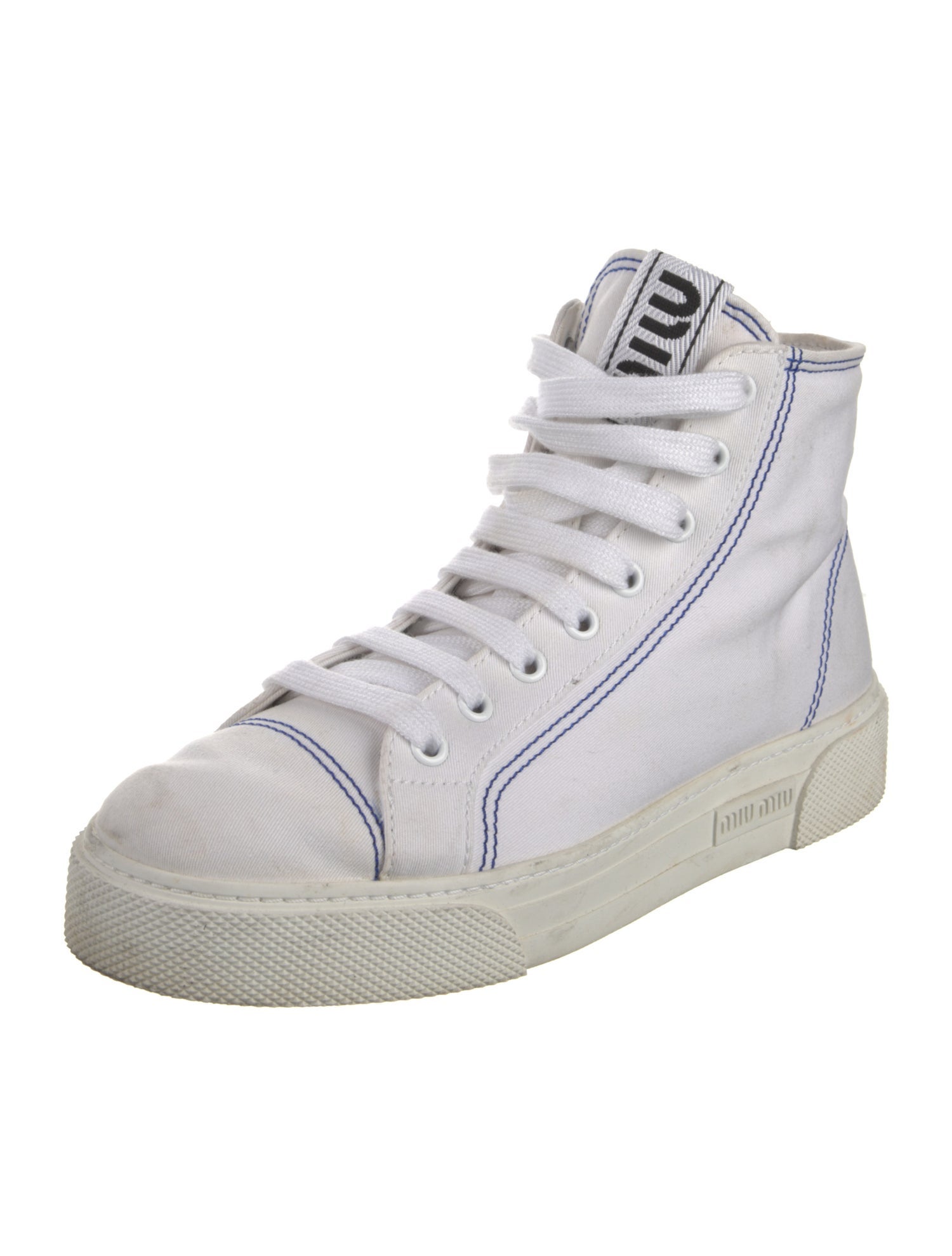 Miu Miu Canvas Graphic Print Sneakers