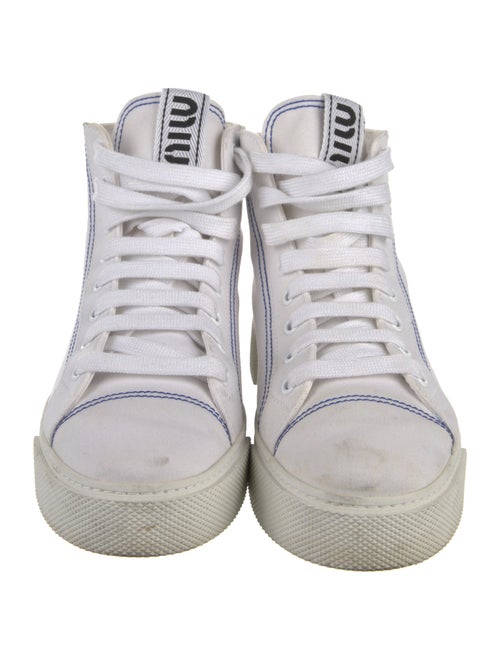 Miu Miu Canvas Graphic Print Sneakers