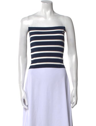 Miu Miu 2025 Striped Knit Tube Crop Top