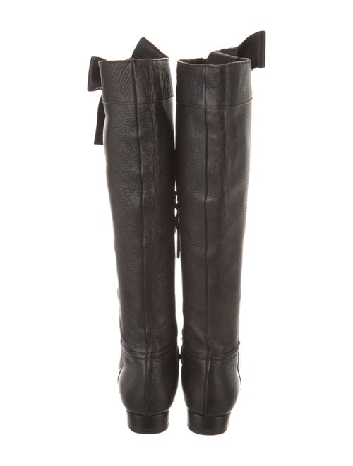 Miu Miu Leather Riding Boots