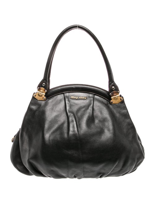 Miu Miu Leather Top Handle Bag