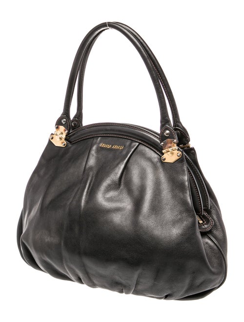 Miu Miu Leather Top Handle Bag