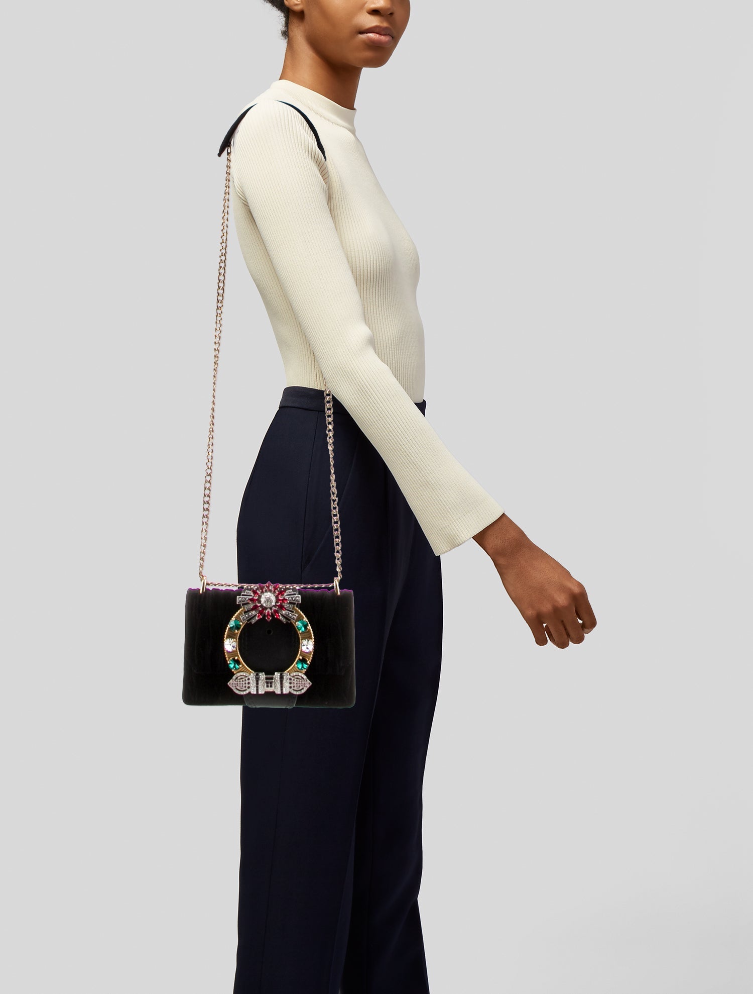 Miu Miu Velvet Crossbody Bag