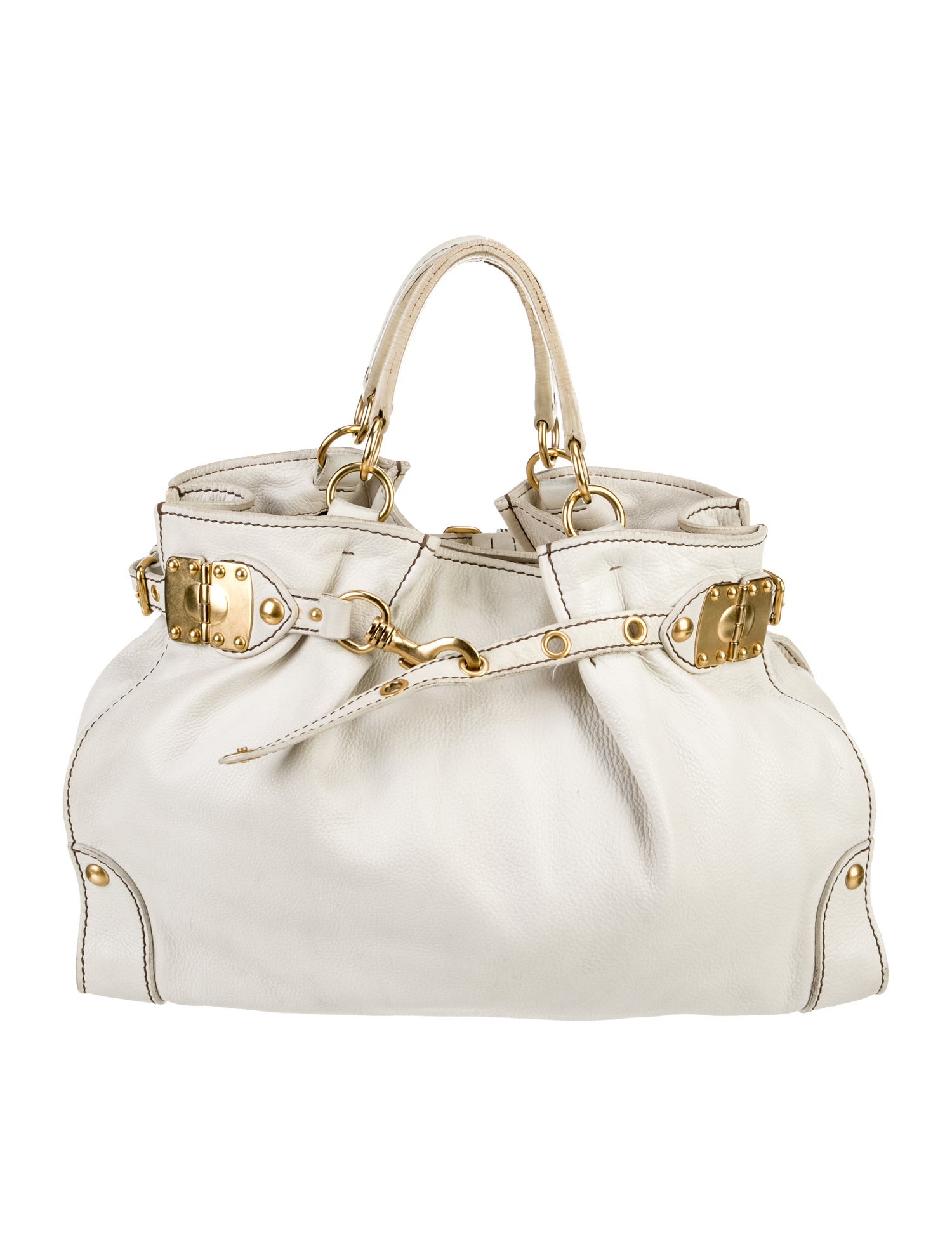 Miu Miu Leather Top Handle Bag
