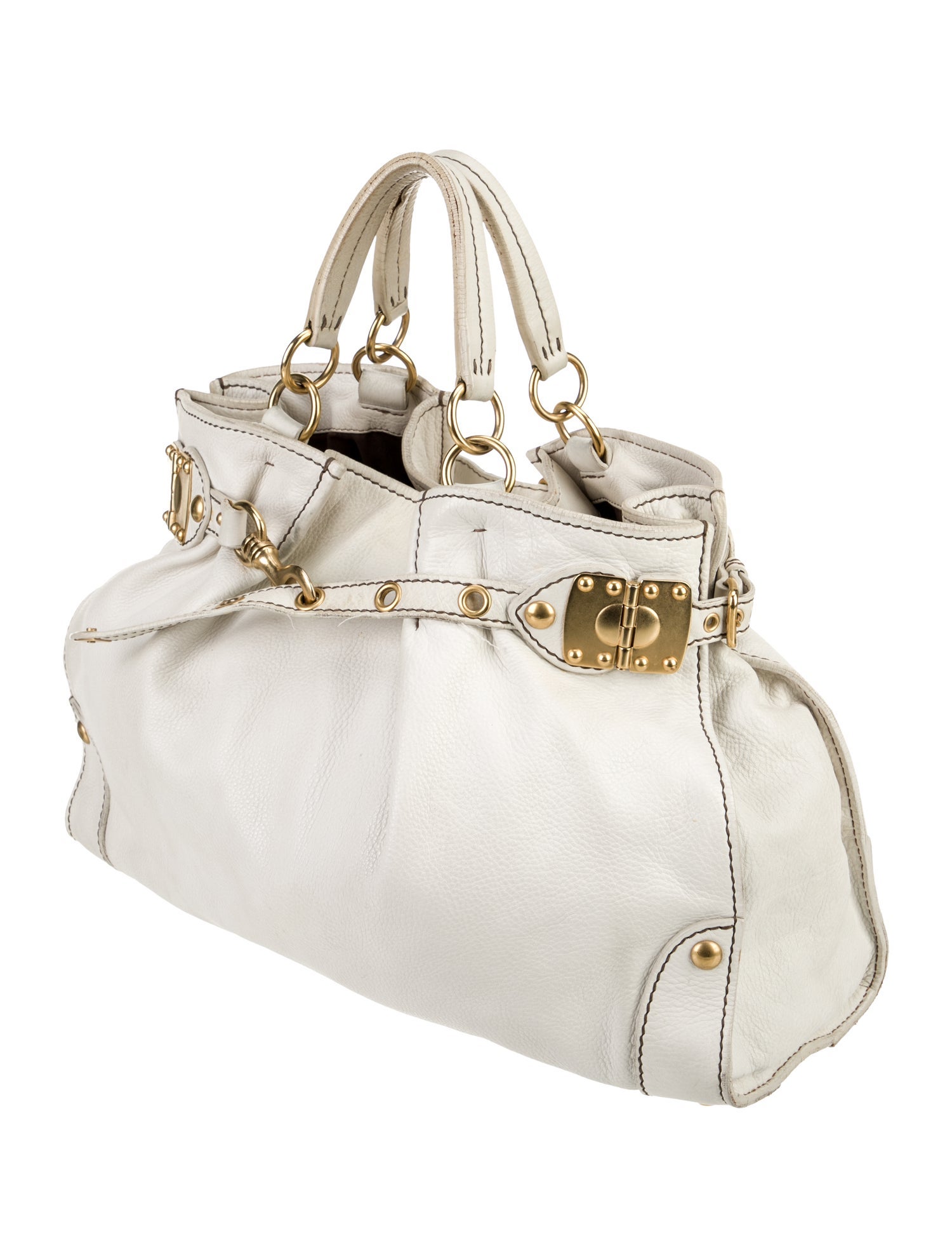 Miu Miu Leather Top Handle Bag