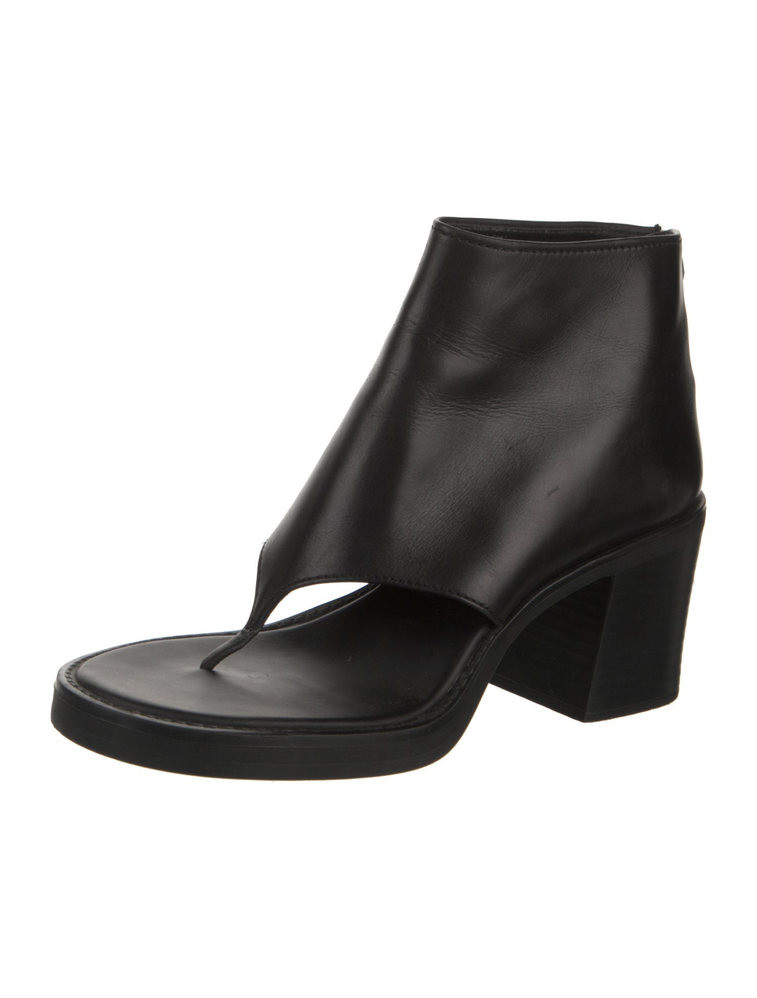 Miu Miu Leather Cutout Accent Boots