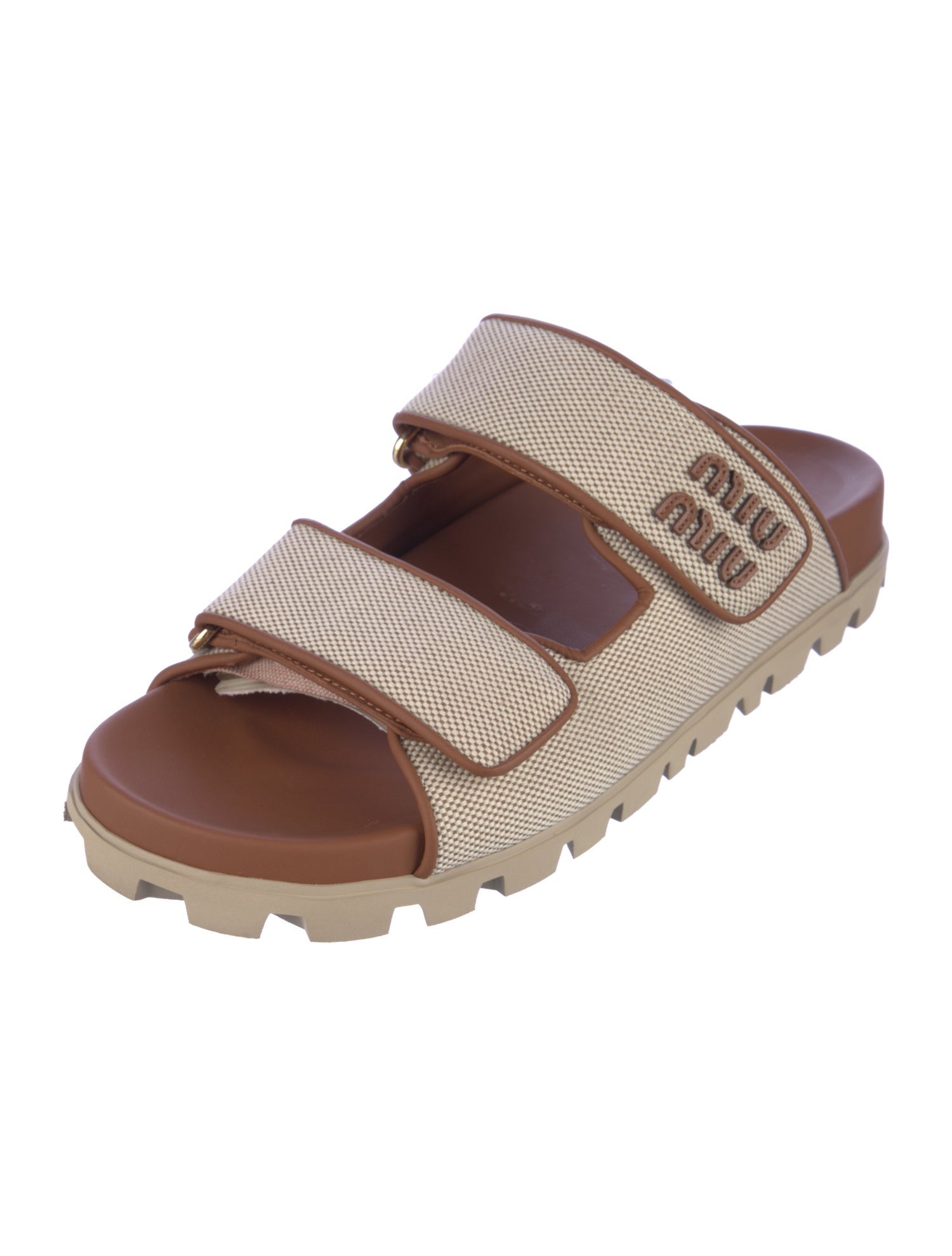 Miu Miu Leather Slides