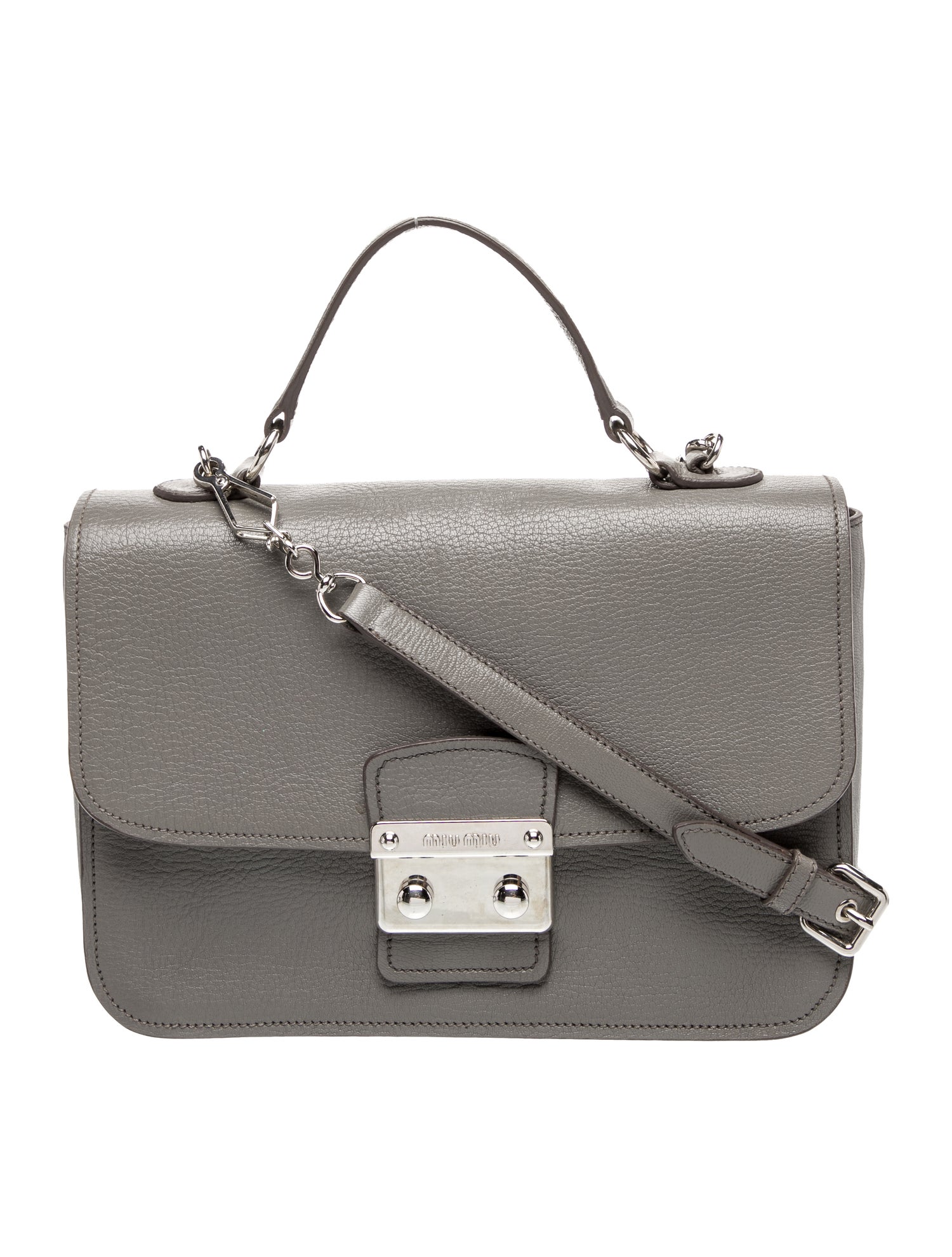 Miu Miu Goat Leather Top Handle Bag