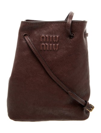 Miu Miu Leather Bucket Bag