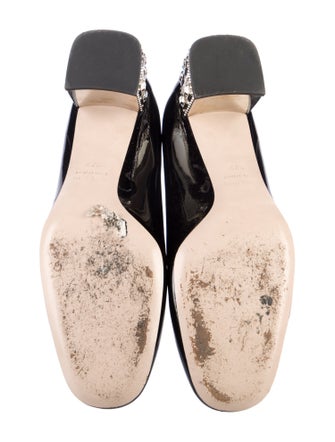 Miu Miu Patent Leather Colorblock Pattern Pumps