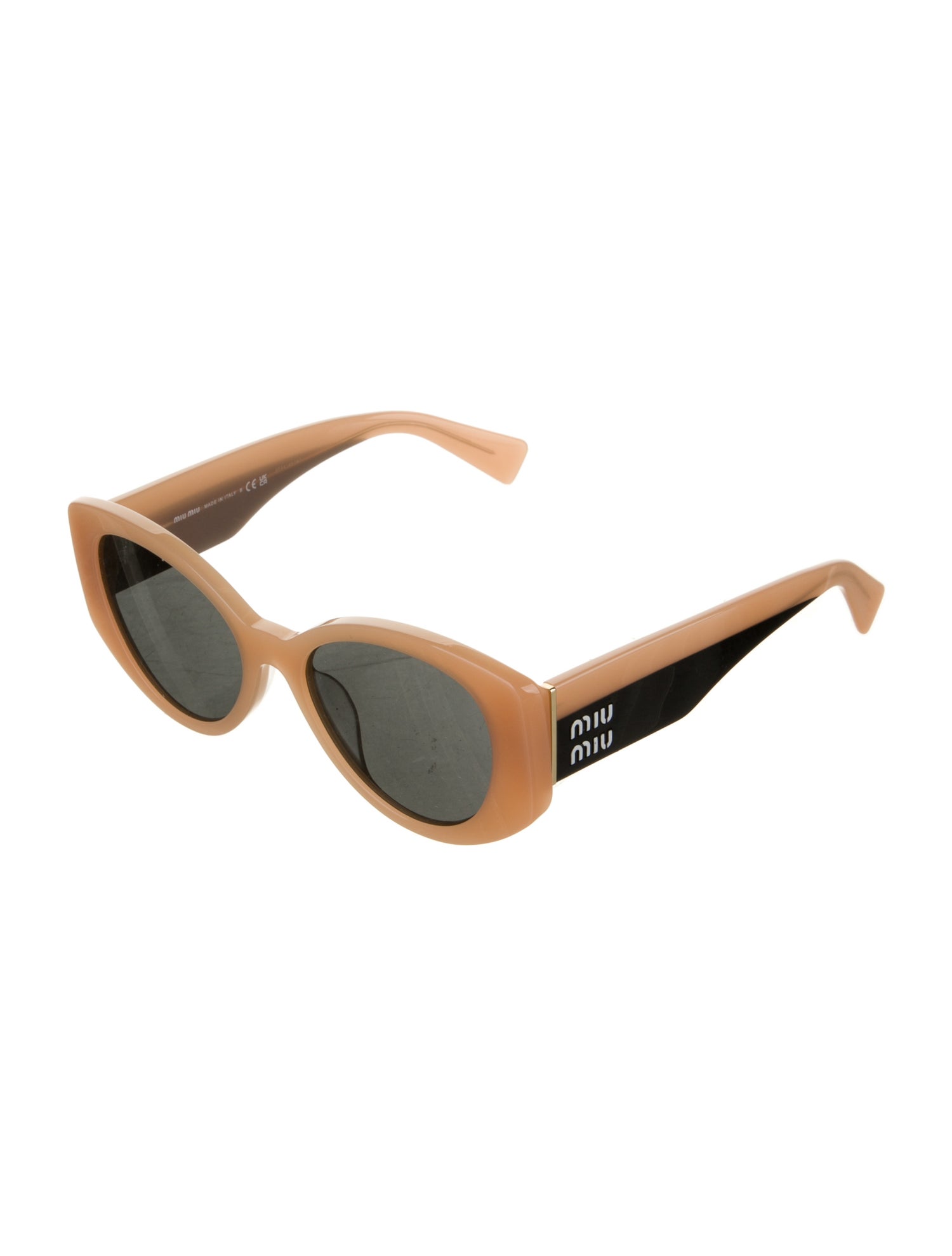 Miu Miu Round Tinted Sunglasses