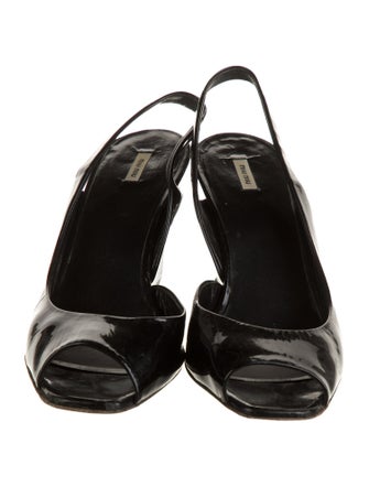 Miu Miu Patent Leather Slingback Pumps