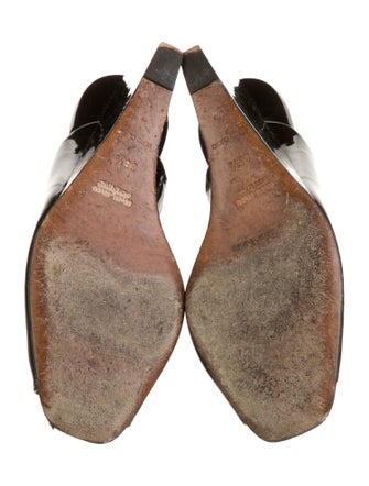 Miu Miu Patent Leather Slingback Pumps