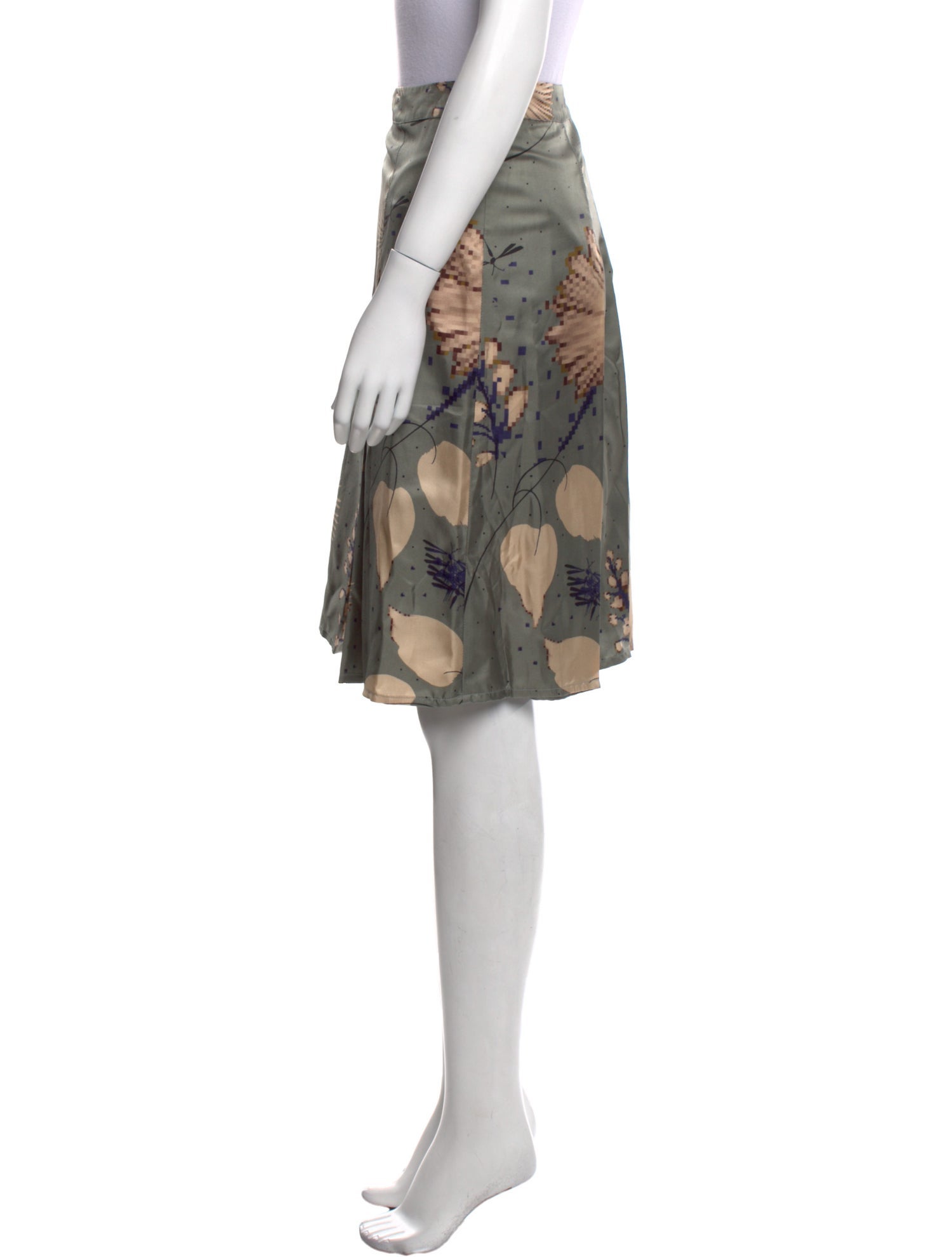 Miu Miu Late 2000's - Early 2010's Knee-Length Skirt