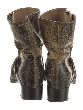 Miu Miu Leather Combat Boots