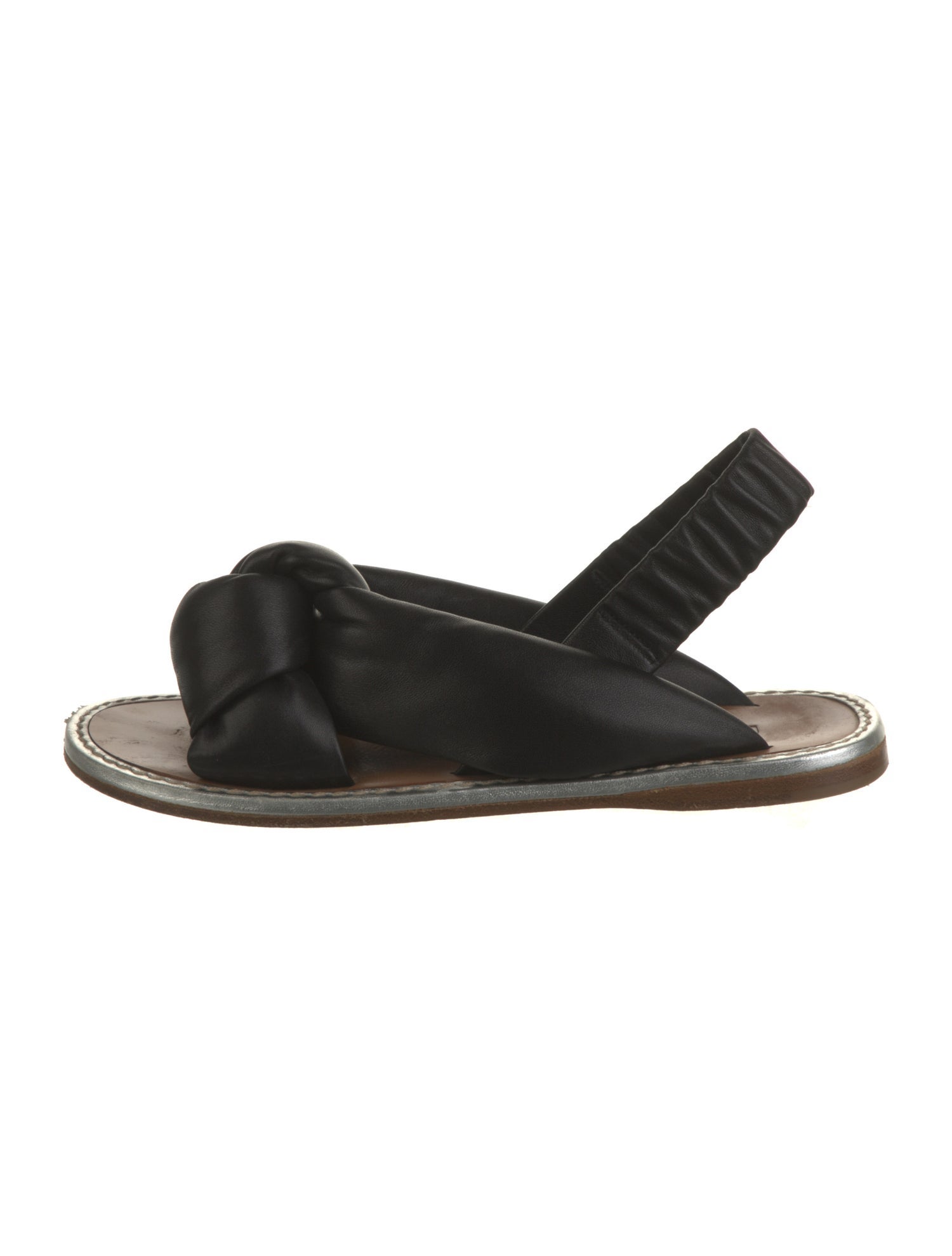 Miu Miu Leather Slingback Sandals