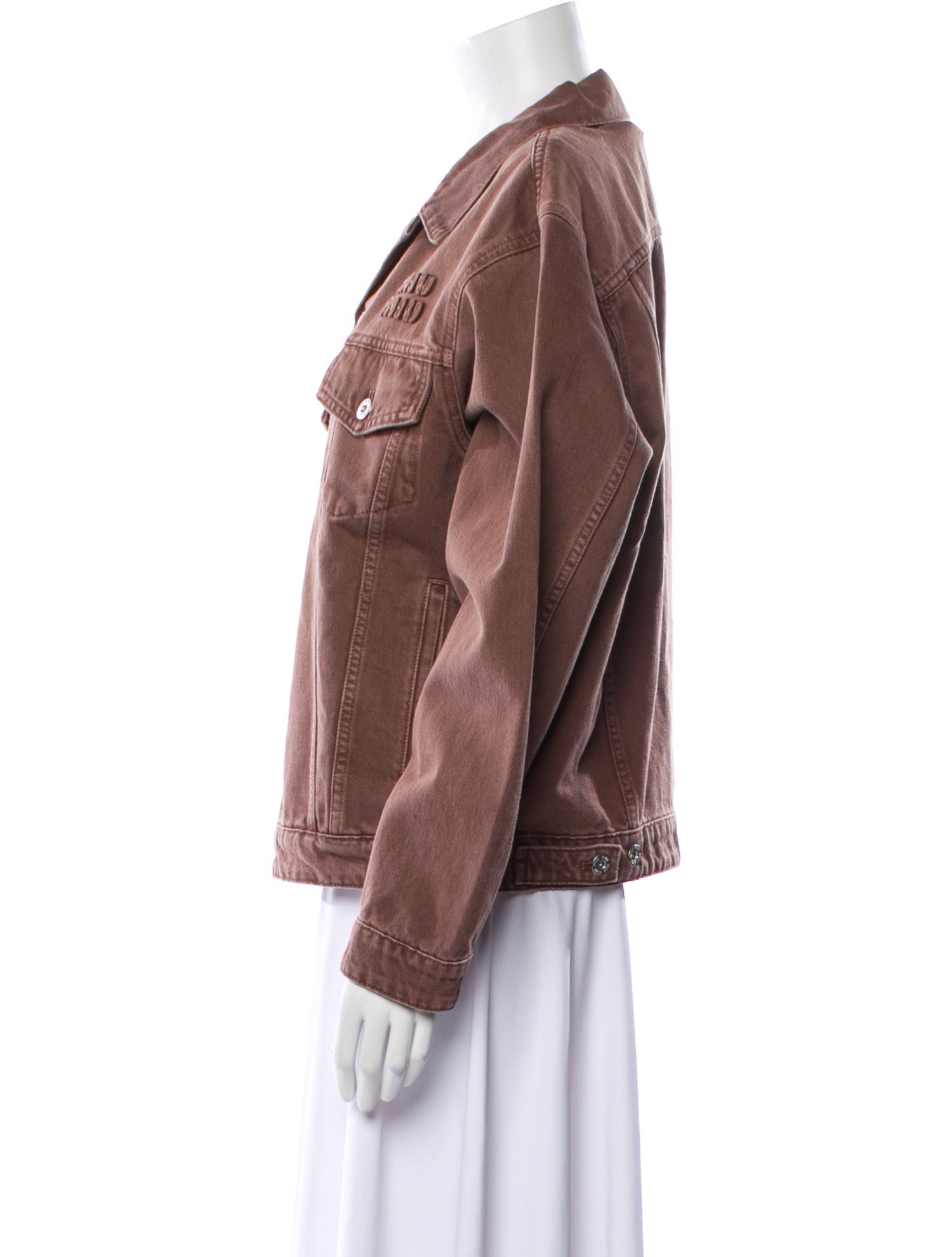 Miu Miu 2024 Holiday Cropped Trucker Denim Jacket w/ Tags