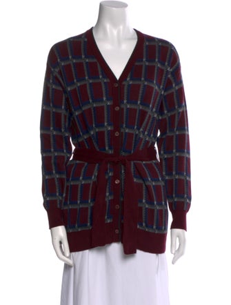 Miu Miu 2017 Plaid Print Sweater