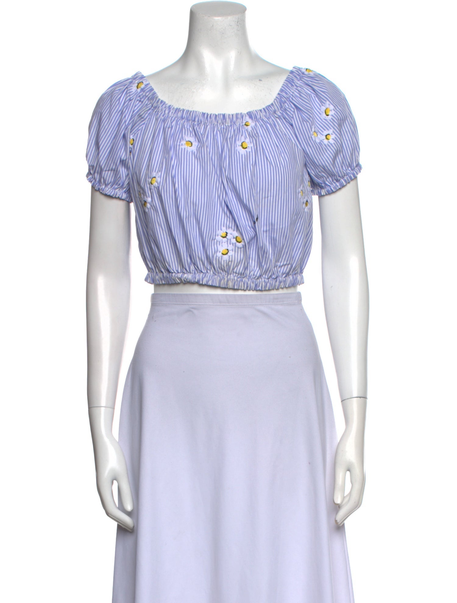 Miu Miu 2019 Striped Crop Top