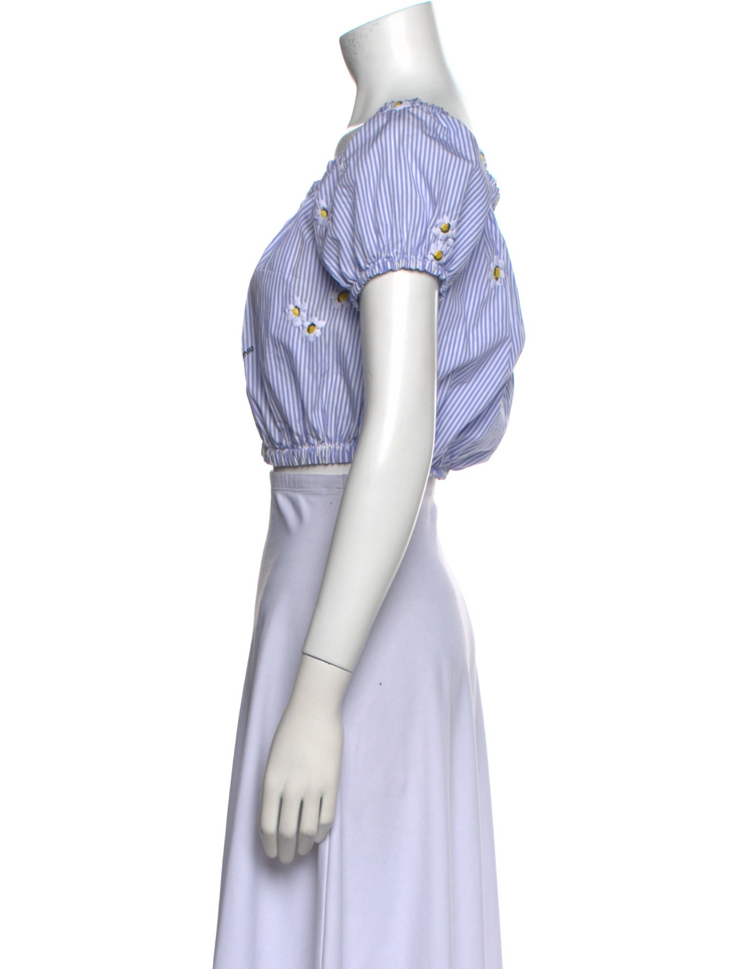 Miu Miu 2019 Striped Crop Top