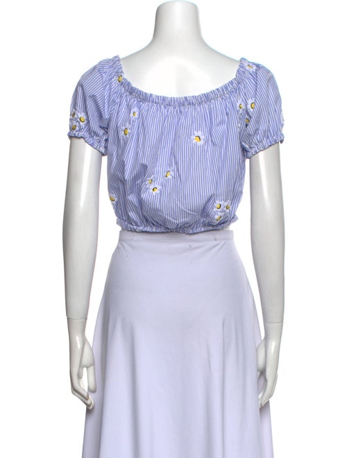 Miu Miu 2019 Striped Crop Top