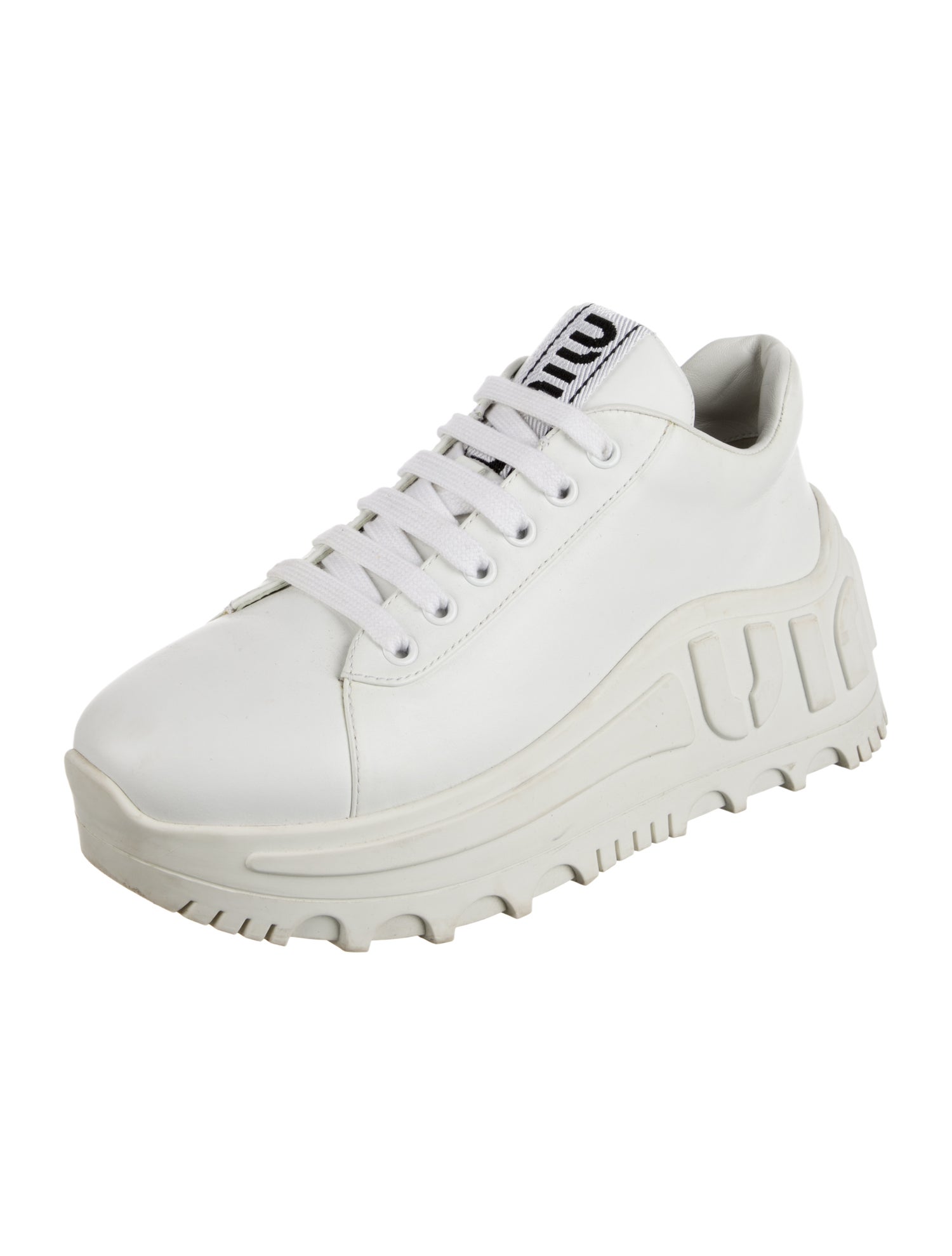 Miu Miu Leather Sneakers