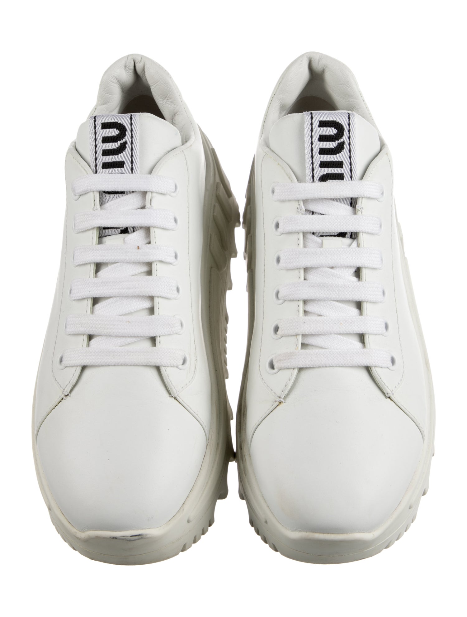 Miu Miu Leather Sneakers