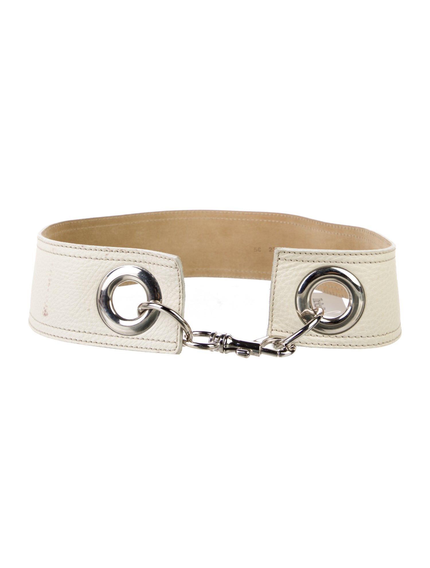 Miu Miu Wide Leather Waist Belt