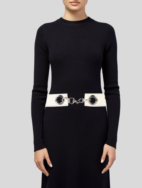 Miu Miu Wide Leather Waist Belt