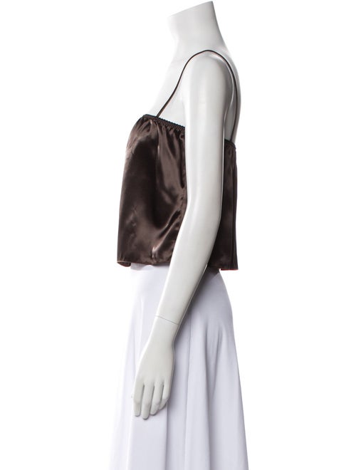 Miu Miu 2025 Square Neckline Crop Top