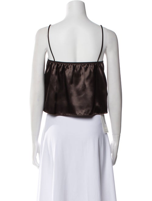 Miu Miu 2025 Square Neckline Crop Top
