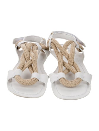 Miu Miu Leather Slingback Sandals