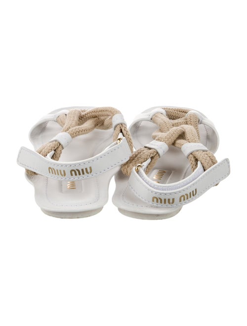 Miu Miu Leather Slingback Sandals