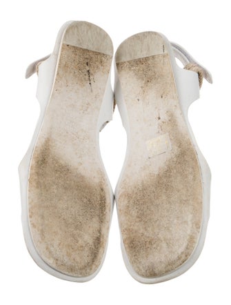 Miu Miu Leather Slingback Sandals