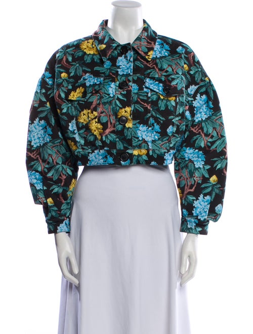Miu Miu 2013 Floral Print Denim Jacket