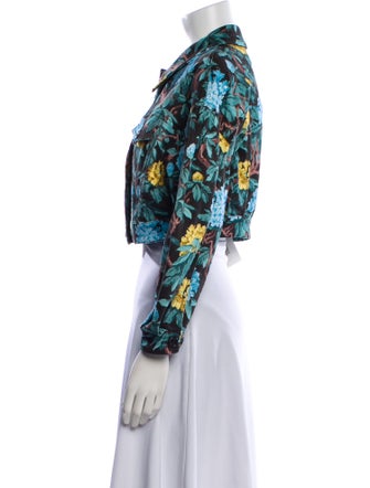 Miu Miu 2013 Floral Print Denim Jacket